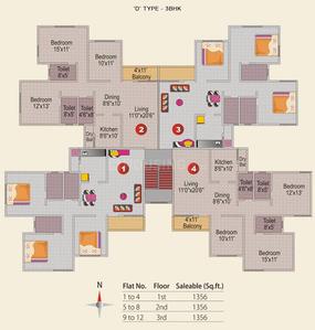 Project Image of 614.0 - 1356.0 Sq.ft 1 BHK Apartment for buy in Namrata Little Hearts