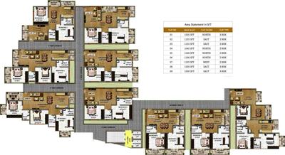 Project Image of 1000.0 - 1505.0 Sq.ft 2 BHK Apartment for buy in Peony Middle Mist