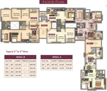 Project Image of 446.0 - 708.0 Sq.ft 1 BHK Apartment for buy in Nimhan Grace Residency A