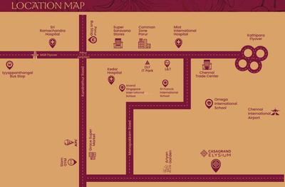Project Image of 1269.0 - 1800.0 Sq.ft 2 BHK Apartment for buy in Casagrand Elysium