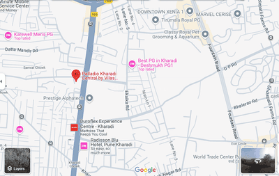 Project Image of 668.12 - 1206.85 Sq.ft 2 BHK Apartment for buy in VJ Palladio Kharadi Central