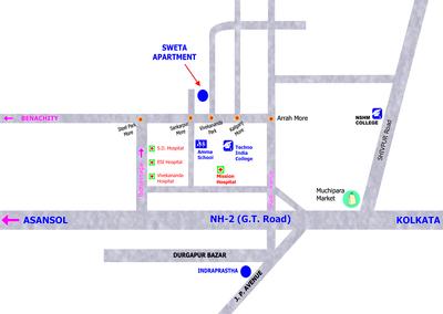 Sweta Apartment Images for Location Plan of Amrita Sweta Apartment 1