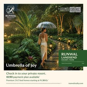 Project Image of 354.0 - 676.0 Sq.ft 1 BHK Apartment for buy in Runwal LandsEnd