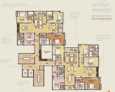 Project Image of 3225.0 - 7143.0 Sq.ft 3 BHK Apartment for buy in Space Aqua Beaumont