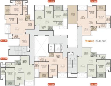 Project Image of 551.0 - 1019.0 Sq.ft 2 BHK Apartment for buy in Rohan Madhuban II Wings D E