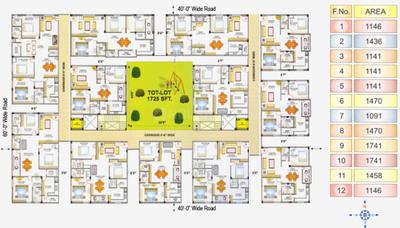 Project Image of 1091.0 - 1741.0 Sq.ft 2 BHK Apartment for buy in Lakshmi Majestic Plaza