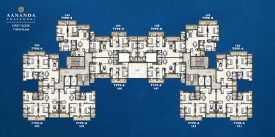 Project Image of 792.0 - 1090.0 Sq.ft 3 BHK Apartment for buy in Omaxe Aananda New Tower