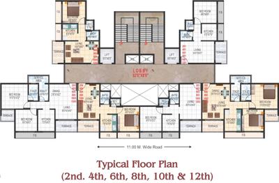 Project Image of 165.0 - 418.0 Sq.ft 1 BHK Apartment for buy in LK Exotica