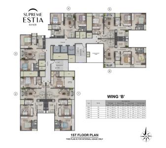 Project Image of 905.0 - 1021.0 Sq.ft 3 BHK Apartment for buy in Supreme Estia Phase I