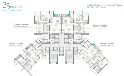 Project Image of 1464.22 - 7250.0 Sq.ft 3 BHK Apartment for buy in 25 South