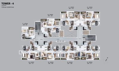 Project Image of 1067.0 - 1083.0 Sq.ft 2 BHK Apartment for buy in Provident Winworth