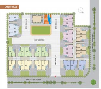 Project Image of 785.33 - 839.37 Sq.ft 3 BHK Villa for buy in Sainath Shivam Bungalows