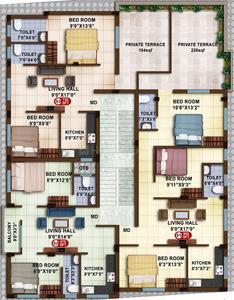 Project Image of 670.0 - 1215.0 Sq.ft 2 BHK Apartment for buy in Avittam Sundarar