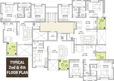 Project Image of 920.0 - 1480.0 Sq.ft 2 BHK Apartment for buy in Jalan Sai Akanksha