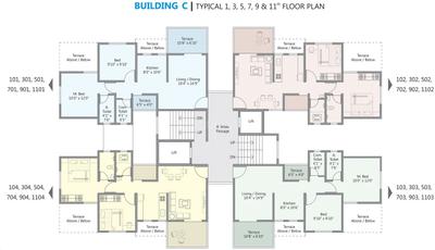 Project Image of 512.0 - 516.0 Sq.ft 2 BHK Apartment for buy in GT Mangal Vishwa Phase 1