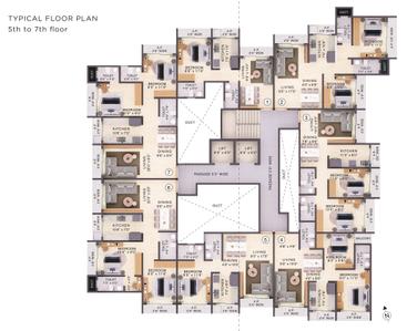 Project Image of 444.0 - 746.0 Sq.ft 1 BHK Apartment for buy in Ekata Residency