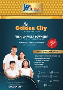 Project Image of 425.0 - 2400.0 Sq.ft Residential Plot Plot for buy in OMR Golden City
