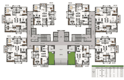 Project Image of 1243.0 - 2257.0 Sq.ft 2 BHK Apartment for buy in Aparna Zenon