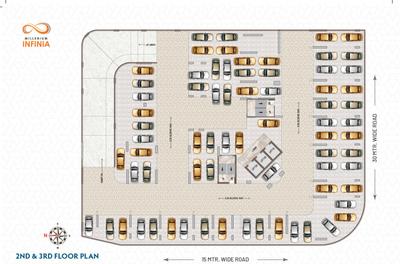 Project Image of 447.67 - 1917.16 Sq.ft 1 BHK Apartment for buy in Millenium Infinia