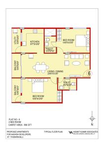 Project Image of 823.0 - 1684.0 Sq.ft 1 BHK Apartment for buy in Aashish A N Reddy Apartment