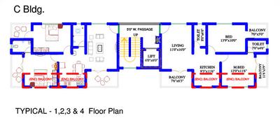 Project Image of 569.0 - 706.0 Sq.ft 2 BHK Apartment for buy in Krishna Angan