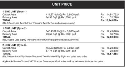 Project Image of 345.0 - 641.0 Sq.ft 1 BHK Apartment for buy in Raheja Krishna Housing Scheme