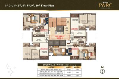 Project Image of 834.0 - 1168.0 Sq.ft 2 BHK Apartment for buy in Kumar Parc Residences