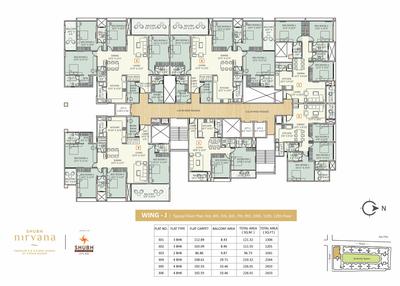 Project Image of 1332.0 - 2433.0 Sq.ft 3 BHK Apartment for buy in Shubh Nirvana