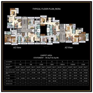 Project Image of 240.0 - 550.0 Sq.ft 1 RK Apartment for buy in Pratima Celosia Avenue