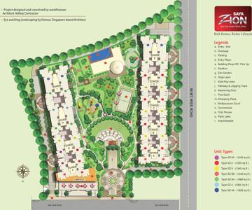 Project Image of 755.79 - 1475.33 Sq.ft 2 BHK Apartment for buy in Saya Zion