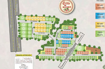 Project Image of 961.76 - 3168.9 Sq.ft Residential Plot Plot for buy in Elite Rose Phase 2