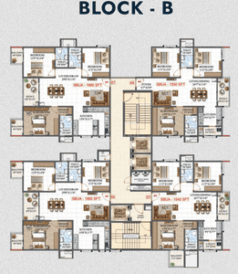 Project Image of 1520.0 - 2030.0 Sq.ft 3 BHK Apartment for buy in Amrutha Lake Vista