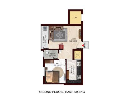 Project Image of 960.0 - 1171.0 Sq.ft 2 BHK Apartment for buy in Sai Guga