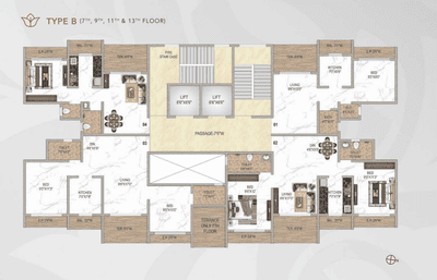 Project Image of 730 Sq.ft 1 BHK Apartment / Flat for sale in Kalyan West for Rs. 5500000