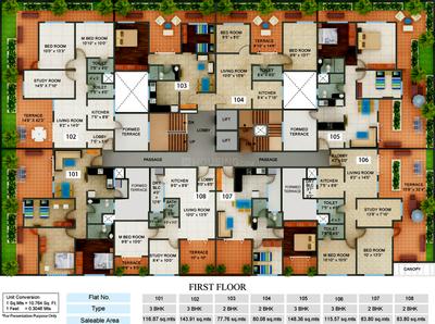Project Image of 571.0 - 1549.0 Sq.ft 1 BHK Apartment for buy in Mind Regency