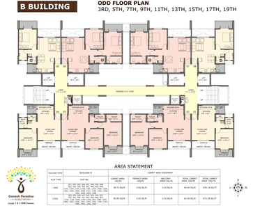 Project Image of 478.14 - 692.02 Sq.ft 1 BHK Apartment for buy in Ganesh Paradise Phase 2