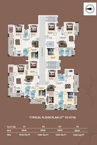 Project Image of 1120.0 - 1630.0 Sq.ft 3 BHK Apartment for buy in Eklavya Ambedkar Enclave