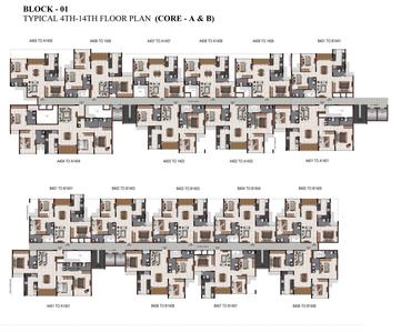 Project Image of 1057.0 - 2428.0 Sq.ft 2 BHK Apartment for buy in Casagrand Zodiac