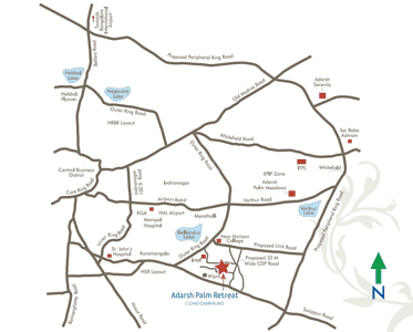 Project Image of 1320.0 - 5270.0 Sq.ft 2 BHK Apartment for buy in Adarsh Palm Retreat Tower 1