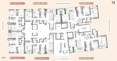 Project Image of 643.0 - 1604.0 Sq.ft 2 BHK Apartment for buy in VJ Pratik Nagar Palladio Kothrud Central