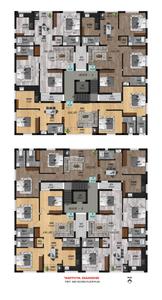 Siva Adithya Diamond Block A And B Cluster Plan From 1st to 2nd Floor 1