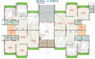 Project Image of 521.4 - 732.27 Sq.ft 2 BHK Apartment for buy in Radhe Tirupati Sky