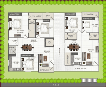 Project Image of 0.0 - 1205.99 Sq.ft 2 BHK Apartment for buy in S S Navya Legend