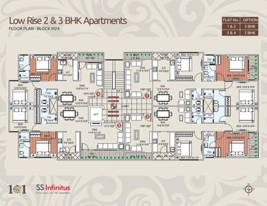 Project Image of 800.0 - 2492.0 Sq.ft 2 BHK Apartment for buy in SS Infinitus Apartments
