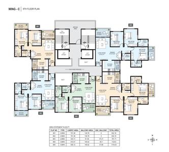 Project Image of 781.78 - 2021.89 Sq.ft 2 BHK Apartment for buy in Trimurti The Rise