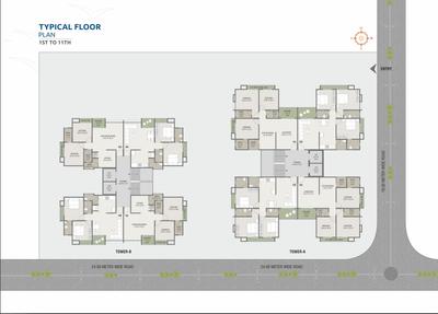 Project Image of 0.0 - 955.0 Sq.ft 3 BHK Apartment for buy in Hari Darshan Sky
