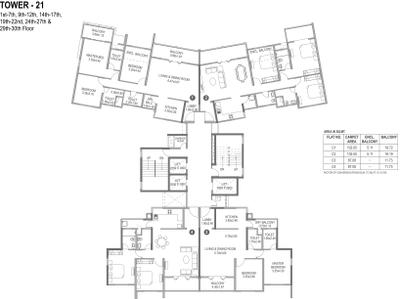 Project Image of 740.98 - 2484.0 Sq.ft 2 BHK Apartment for buy in Paranjape Blue Ridge