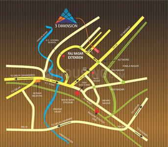 Project Image of 910.0 - 1465.0 Sq.ft 2 BHK Apartment for buy in Krishna 3 Dimension
