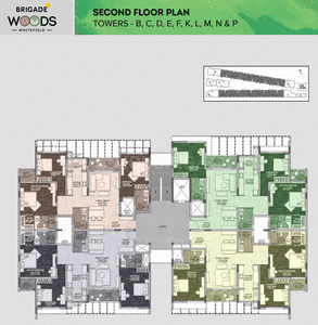 Project Image of 622.0 - 1768.0 Sq.ft 1 BHK Apartment for buy in Brigade Woods