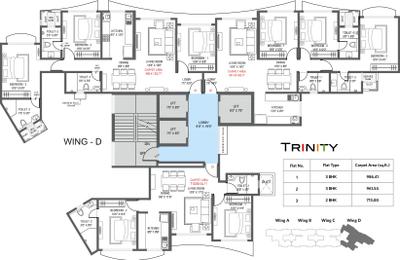 Project Image of 585.56 - 986.41 Sq.ft 2 BHK Apartment for buy in GHP Trinity